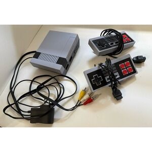 Family Computer System Mini Retro 8-Bit Game Console 2 Controllers AV Output